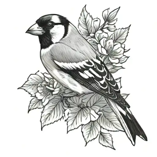 goldfinch tattoo design idea