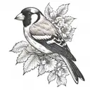 goldfinch tattoo design idea