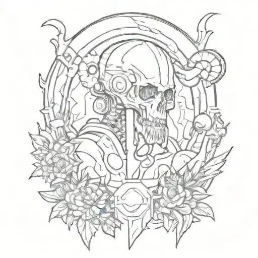 doom eternal sunshine tattoo design idea