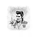 Elvis Presley  tattoo design idea