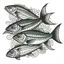 sardines tattoo design idea