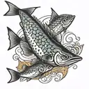 sardines tattoo design idea