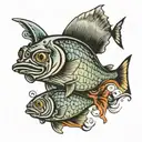sardines tattoo design idea