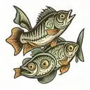 sardines tattoo design idea