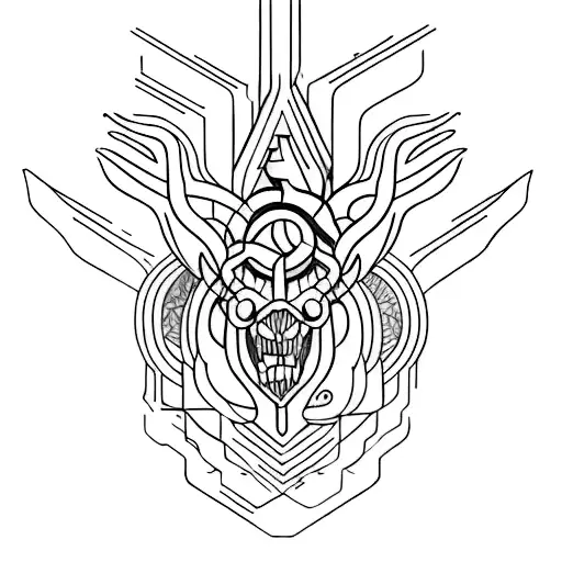 ramo de folhas  tattoo design idea