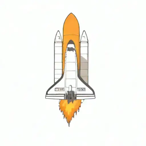 a space shuttle tattoo design idea