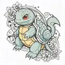 Squirtle squad tattoo design idea