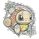Squirtle squad tattoo design idea