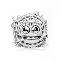 eldritch horror spongebob tattoo design idea