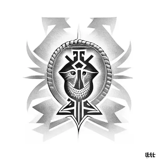 text: "Patricia", lorraine cross tattoo design idea