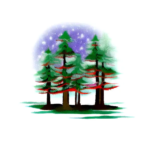 pines tattoo design idea