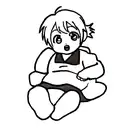 baby tattoo design idea