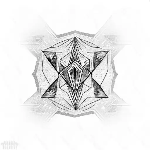 Diamond tattoo design idea