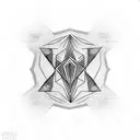Diamond tattoo design idea