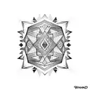 Diamond tattoo design idea