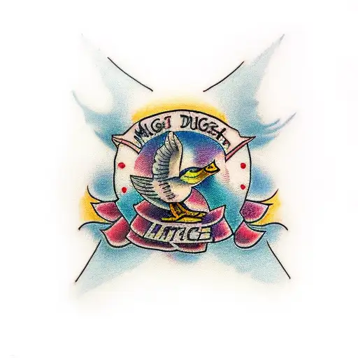 might ducks tattoo design idea