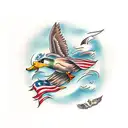 might ducks tattoo design idea