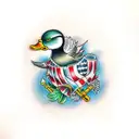 might ducks tattoo design idea