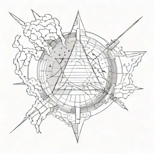 pink floyd high hopes in the style hidden behind the wall tattoo design idea