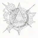 pink floyd high hopes in the style hidden behind the wall tattoo design idea
