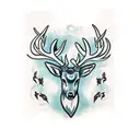 Celtic Stag tattoo design idea