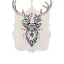 Celtic Stag tattoo design idea