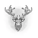 Celtic Stag tattoo design idea