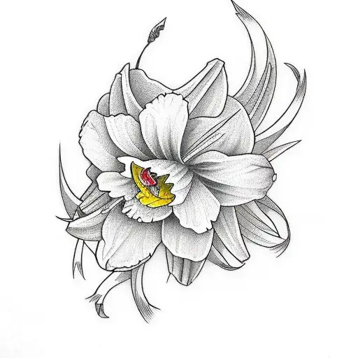 American Rebel Tattoo (Official) - Daffodil tattoo by Phil — who else wants  a spring tattoo? 😊 | Facebook
