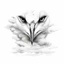 magadan seagull mountain sea tattoo design idea