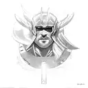 Thor protector of mankind tattoo design idea