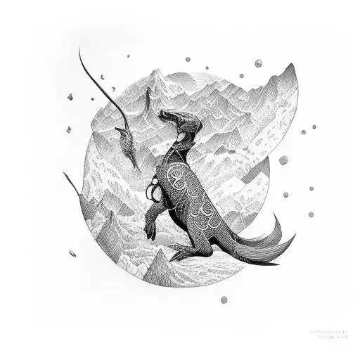 river delta tattoo design idea