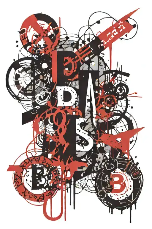 bdsm slavery with the letters tattoo design idea