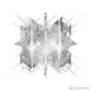 A chessboard pattern formed by interconnected brain neurons tattoo design idea