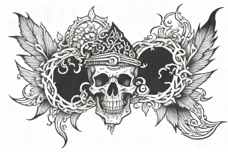 funeral pyre tattoo design idea
