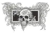funeral pyre tattoo design idea