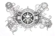 discworld summoning dark tattoo design idea