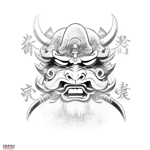 Traditional Isolated Black Vector Samurai Mask Tattoo Engraving Japan  Oriental Vector, Engraving, Japan, Oriental PNG and Vector with Transparent  Background for Free Download