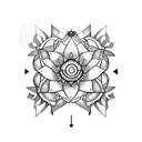 lotus flower, wild flower, arrow, crown, compass, anchor, semi colon tattoo design idea