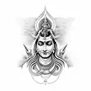 shiva kailash tattoo design idea