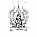 shiva kailash tattoo design idea