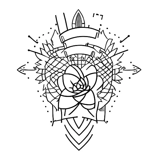 numbers tattoo design idea