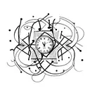 numbers tattoo design idea