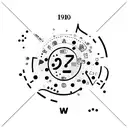 numbers tattoo design idea