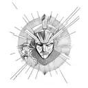 Icarus  falling tattoo design idea