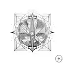 Icarus  falling tattoo design idea