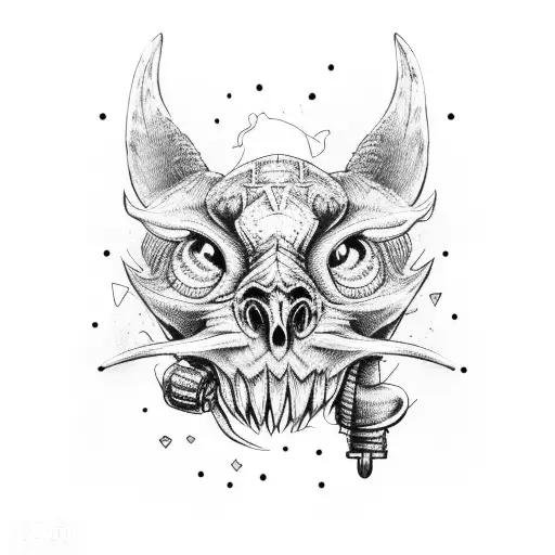 turbo with ak 47 tattoo design idea