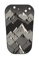 Mountains tattoo design idea