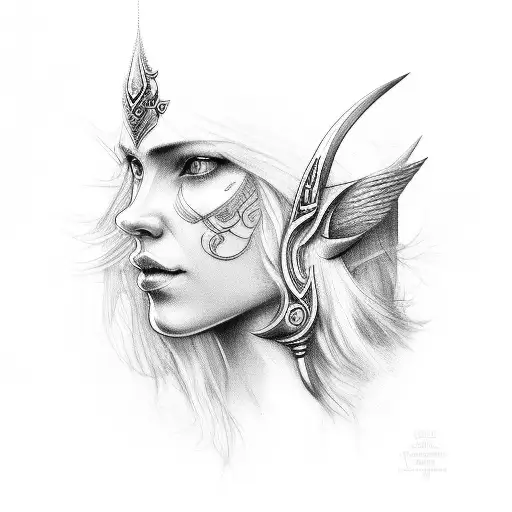 God Freya, face, beautyful face, nordic, valhalla, tattoo arm tattoo design idea
