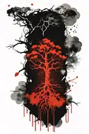 yggdrasil tree tattoo design idea