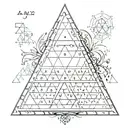 pascal's triangle tattoo tattoo design idea
